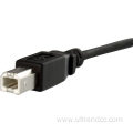 Panel Mount USB Cable Printer Short Extension Cable